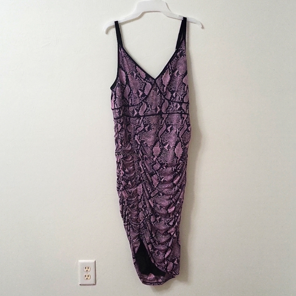Torrid Pink Snake Bodycon dress